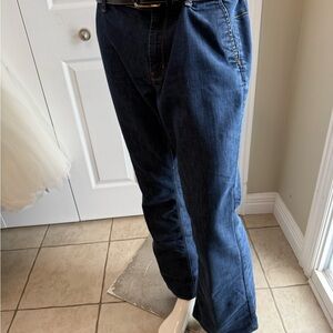 Banana Republic Relaxed Fit Dark Blue Jeans